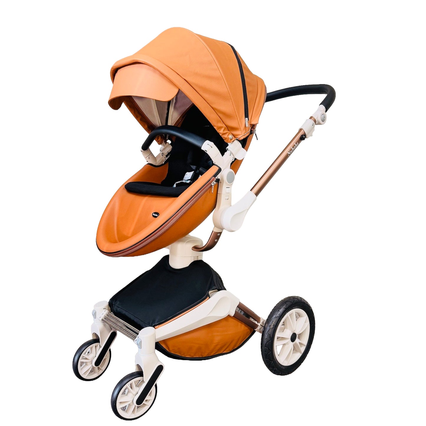 Nubabs Tan 360 Degree Rotating Stroller and Pram