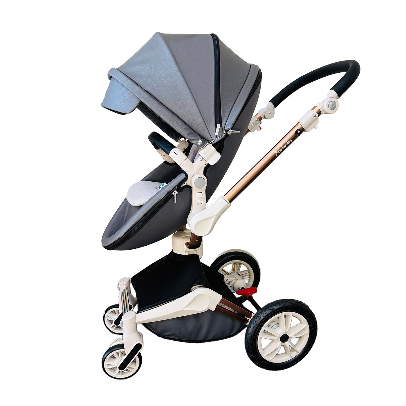 Nubabs Dark Grey 360 Rotating Stroller and Pram