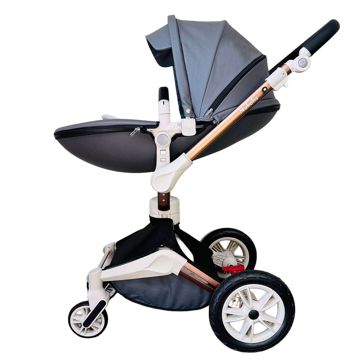 Nubabs Dark Grey 360 Rotating Stroller and Pram