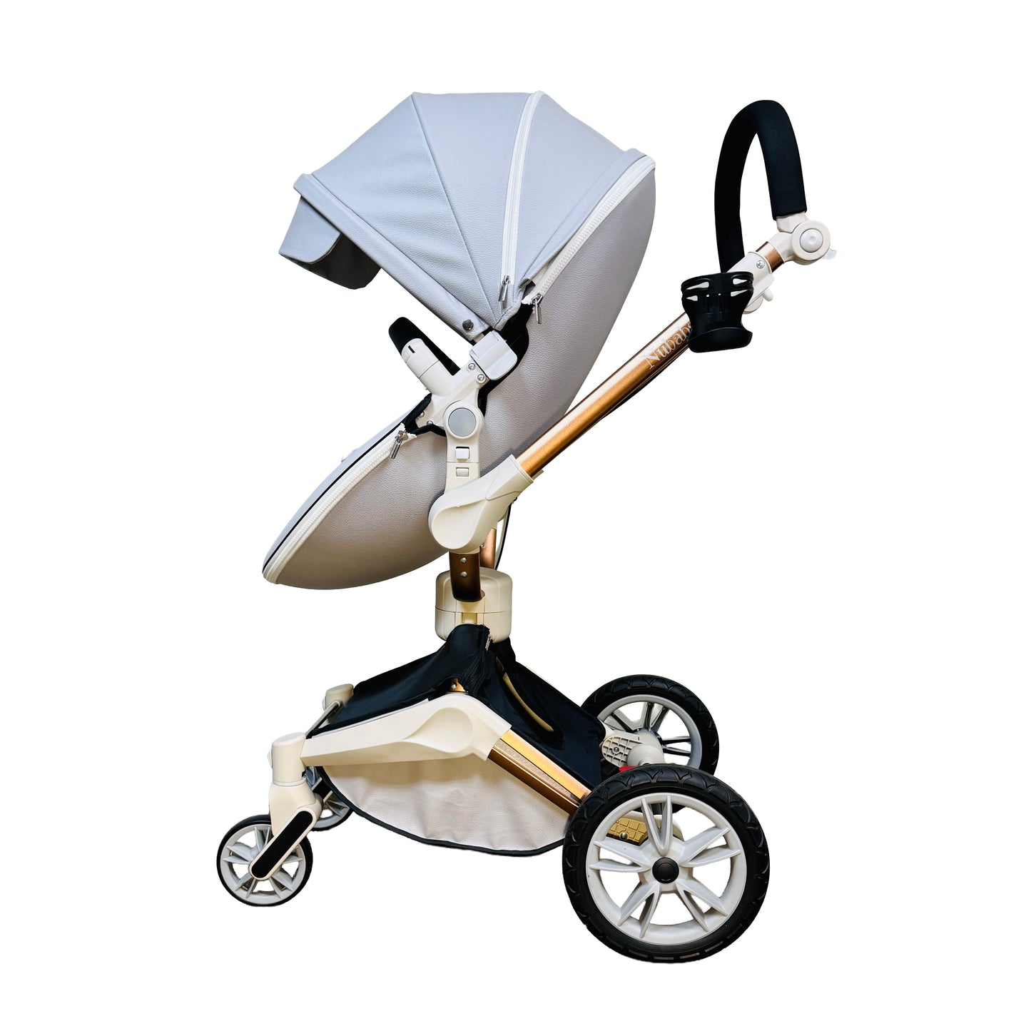 Nubabs Grey 360 Rotating Stroller and Pram