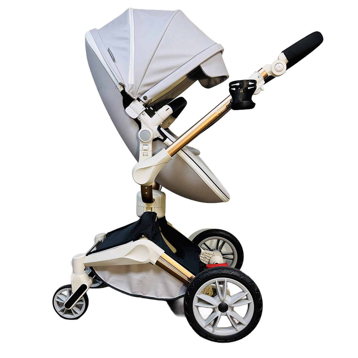 Nubabs Grey 360 Rotating Stroller and Pram