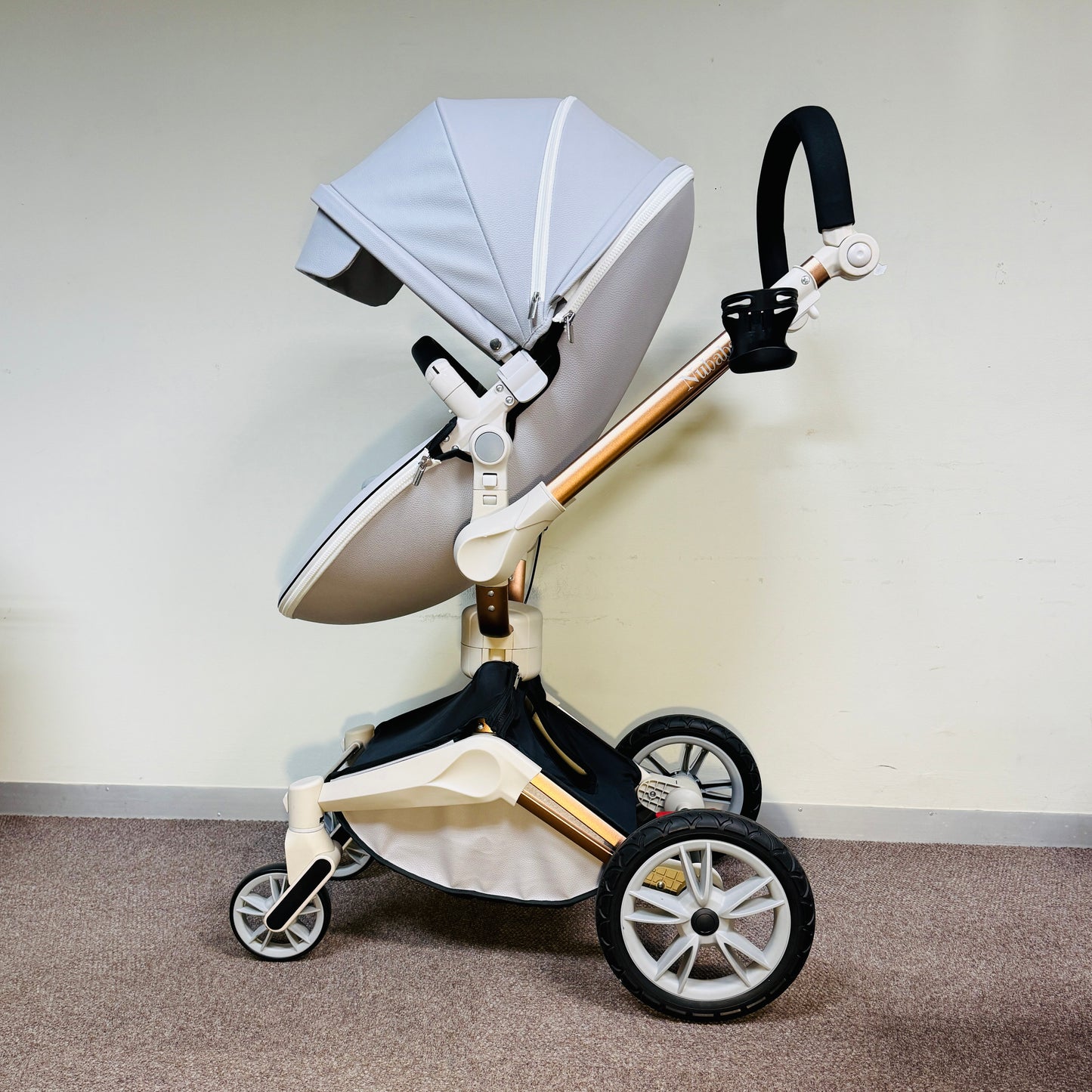 Nubabs Grey 360 Rotating Stroller and Pram