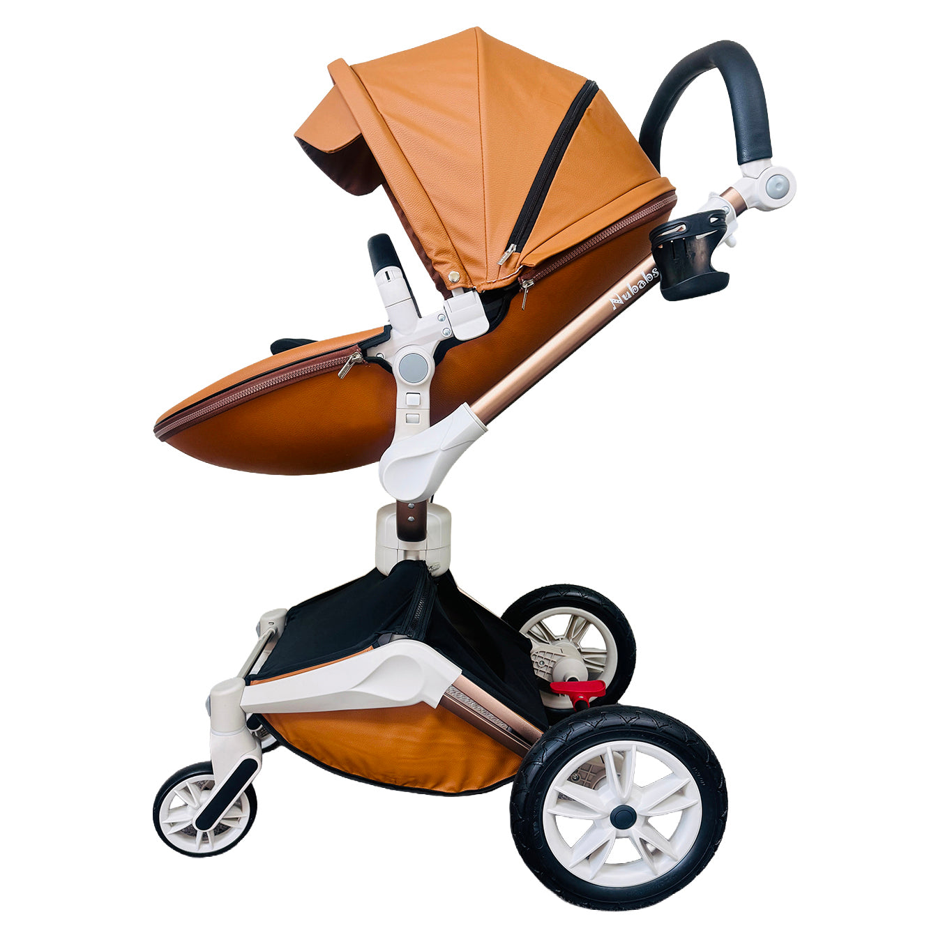 Nubabs Tan 360 Degree Rotating Stroller and Pram