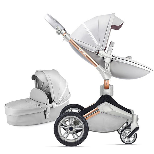 Nubabs Grey 360 Rotating Stroller and Pram
